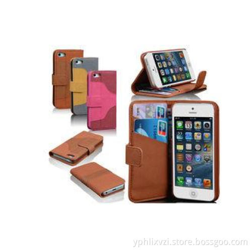 Handmade Dust Proof Boys Leather Apple iPhone Case With Sta